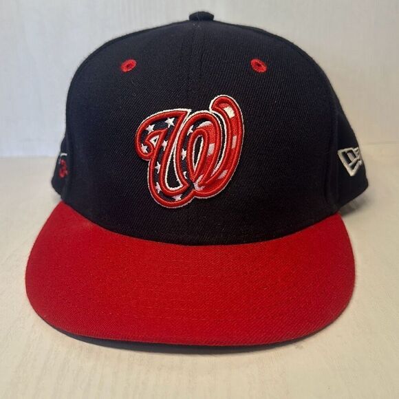 Washington Nationals MLB New Era Authentic Collection 59FIFTY Hat Blue 6 3/4 - Picture 1 of 10